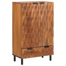 Haut Armoire avec tiroir avec stockage Bois de mangue massif