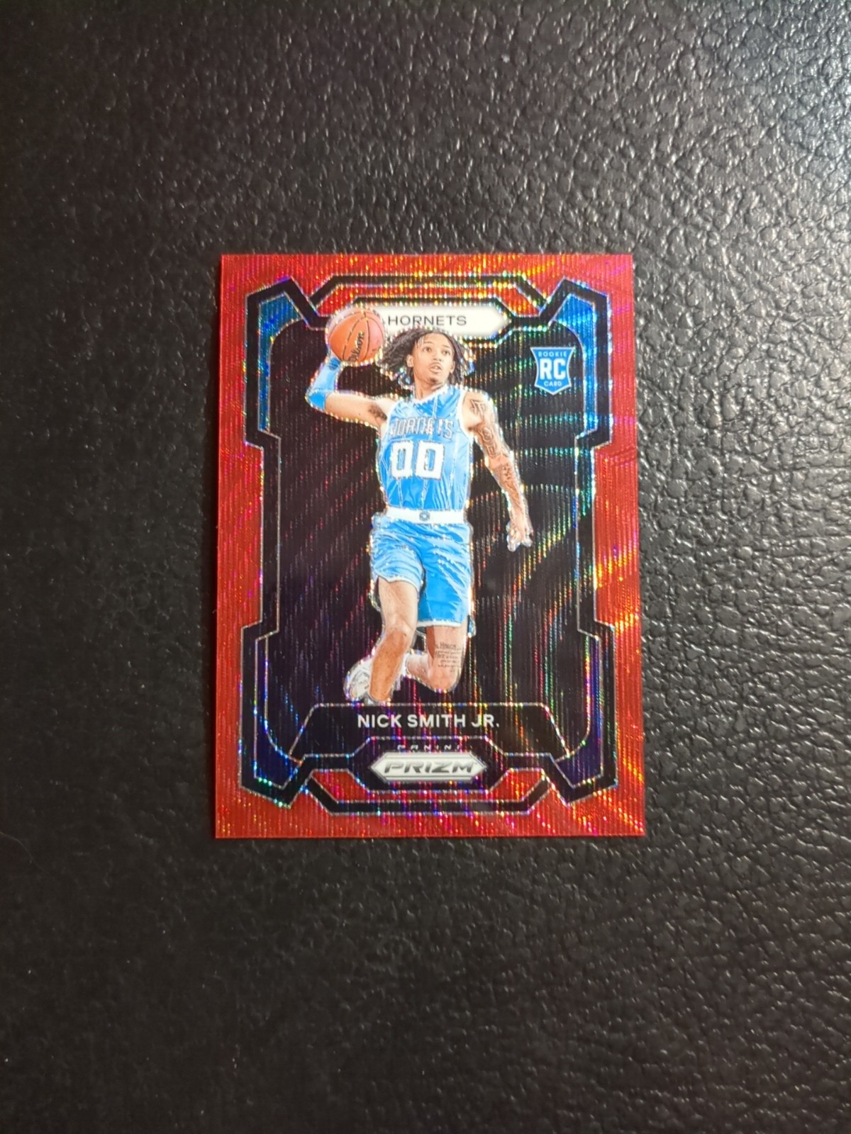 2023-24 Panini Prizm Nick Smith Jr. Ruby Wave Red Rookie #135 Hornets