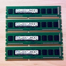 16GB Total / 4x Samsung 4GB 1Rx8 PC3-12800U NON-ECC Memory M378B5173QH0-CK0