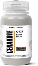 Cerakote C-Series Air Cure Ceramic Coating C-124P Satin Nickel 16oz 