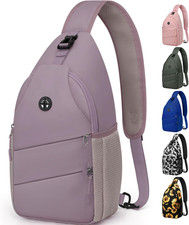 Crossbody Bags for Women Men Trendy Sling Bag Backpack Casual Chest Bag with Con