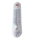 Vintage Mobil Safety Sign - Gas Service Pump Ad Sign on Porcelain Thermometer