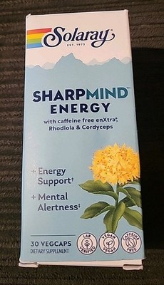 Solaray SharpMind Energy (30 Caps) ~EXP: 12/27