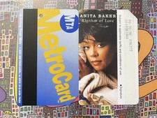 1995 Anita Baker- Rare Original First-Inaugural NYC MTA MetroCard Blue Design 1995 Anita Baker- Rare Original First-Inaugural NYC MTA MetroCard Blue Design
