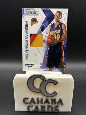 2009 Rookies & Stars Stephen Curry /50 Freshman Orientation EVENT-WORN Patch #6