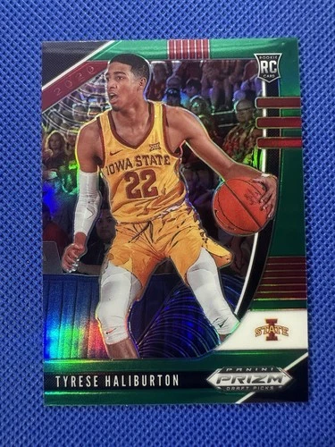 Tyrese Haliburton 2020-21 Panini Prizm Draft Picks Green Prizm RC #50