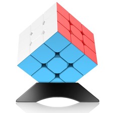 3x3 Speed Cube Stickerless with Stand Tutorial: standard,
