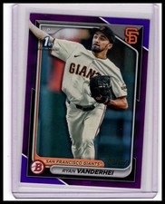 2024 Bowman #BCP-15 Ryan Vanderhei Chrome Prospects Purple Refractors #/250