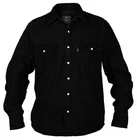 Superb Quality New Mens Duke Western Denim Shirt Black