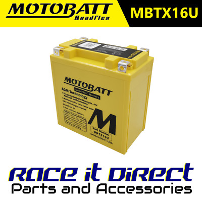 Motobatt Premium Batterie für Moto Guzzi 940 Bellagio Black Eagle 07-13 MBTX16U