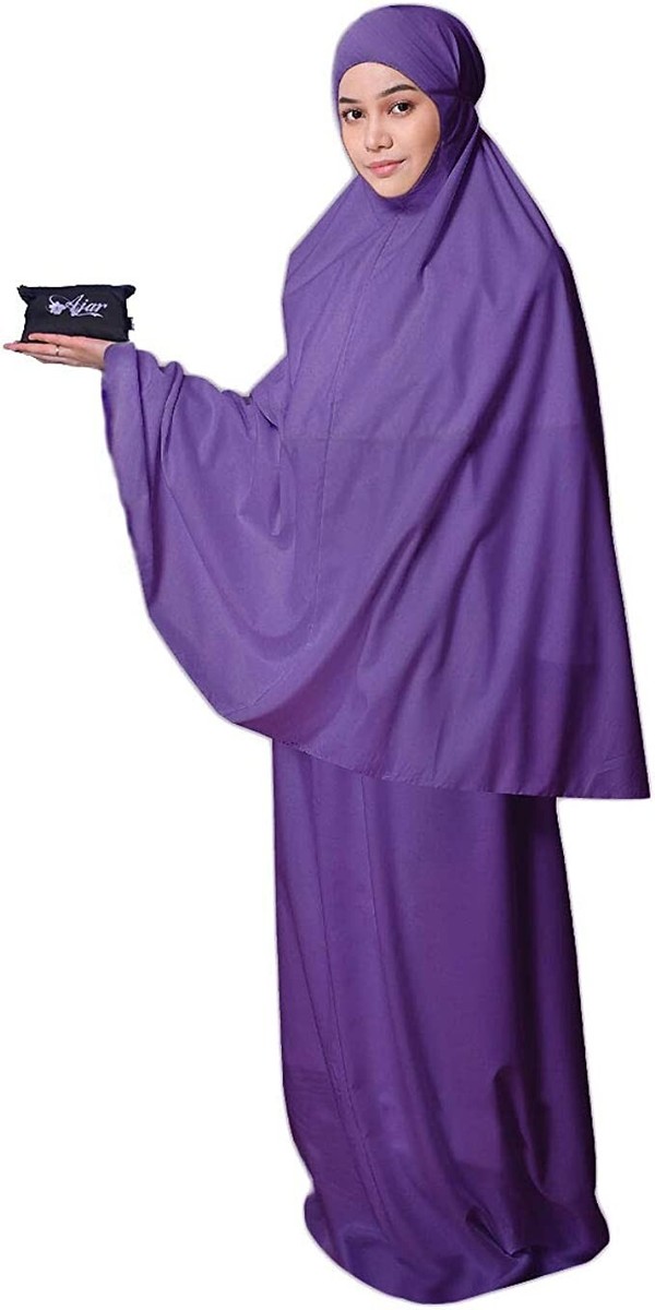 Pocket Size Abaya Hijab Muslim Woman Prayer Dress Islamic Jilbab by Ajar |  eBay