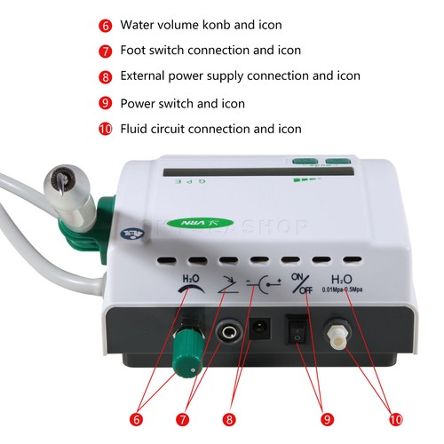 Escalador piezoeléctrico ultrasónico dental 1-3 LED pieza de mano desmontable escalado período endo - Imagen 15 de 32