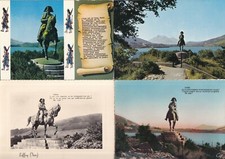 Lot 4 cartes postales postcard 10x15cm NAPOLEON 1er BONAPARTE statue LAFFREY