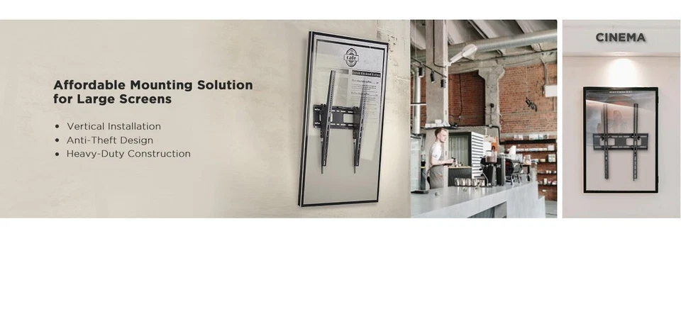 Low Profile TV Wall Mount Design for Vertical or Portrait Mounting 37" to 75" - Image 3 of 4