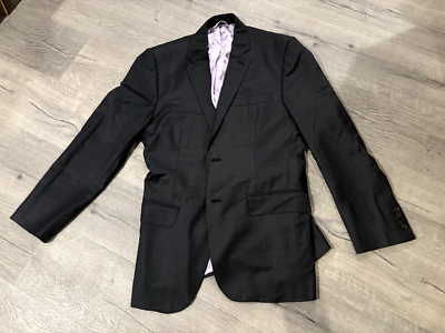 Duncan Quinn Bespoke Suit Men's Suit Jacket Button Black Purple