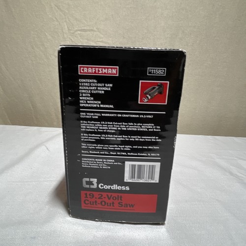 Craftsman 19.2 Volt Cordless Cut Out Saw .115820 - Picture 11 of 11
