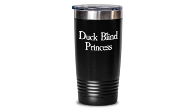 Girl Duck Hunter Tumbler Duck Blind Princess Travel Coffee Cup Funny Gift Wife