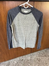 Tucker & Tate Long Sleeve Shirt Grey/Navy Size:XLarge 14-16