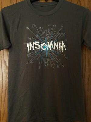 Insomnia - 2010 Gray Shirt - No Tag - Hole On Seam In Rear Neck Area