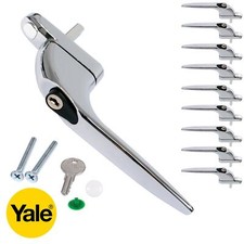 10 Pack Yale Inline Espag UPVC Window Handle Quartus Universal Double Glazing
