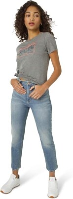 Lee Womens High Rise Straight Ankle Jean Waist 29 high rise Straight jeans 10412