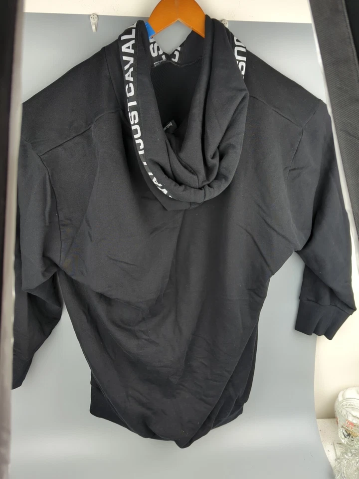  Just Cavalli Men's Graphic Sweatshirt, Black, Large Hoodie  - Image 3 of 4