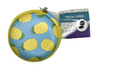 OCEAN OF PINEAPPLES Clamshell Tech Case For Wireless Headphones Case BRAND NEW