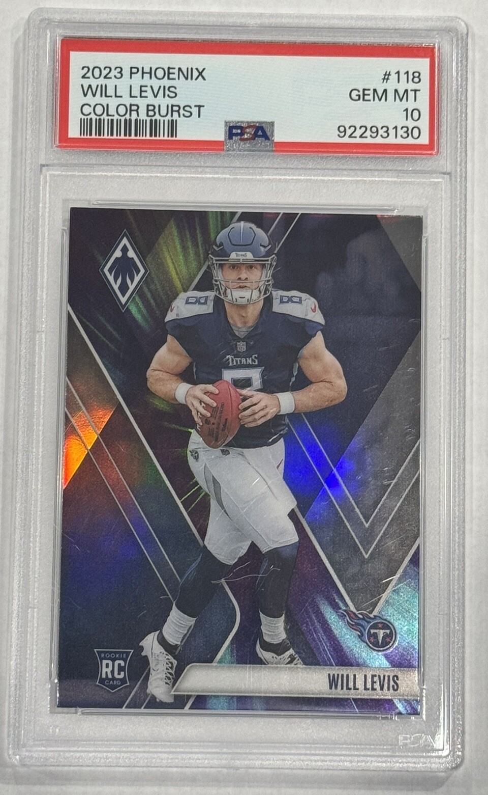 2023 Panini Phoenix - Rookies Color Burst #118 Will Levis (RC)