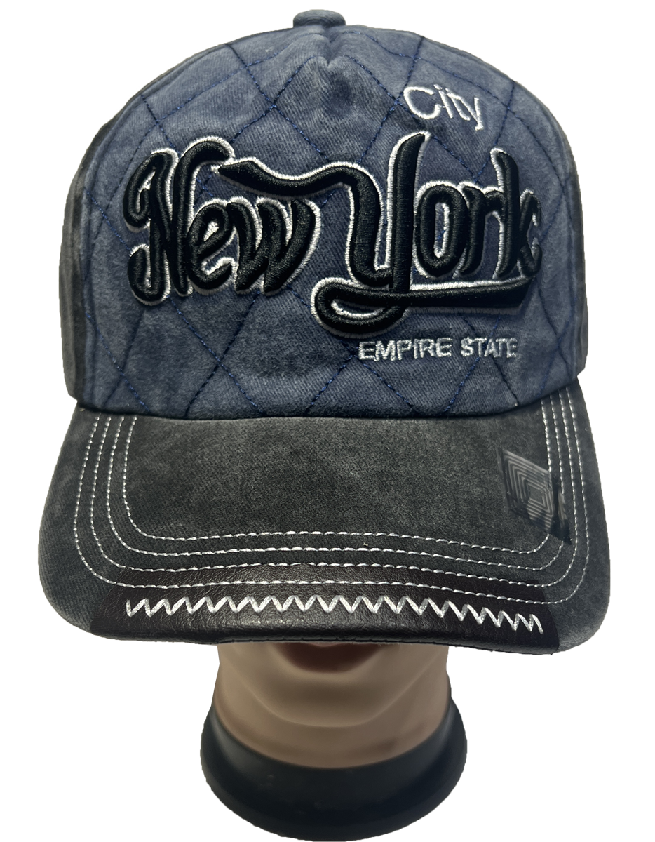 NEW YORK CITY EMPIRE STATE Cotton Denim Washed Cap Adjustable