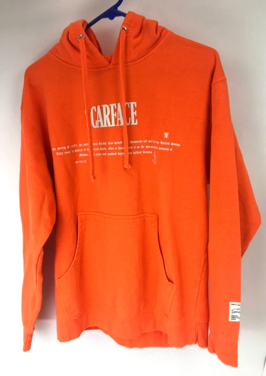 Graphic orange hoodie sale