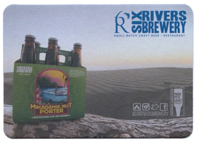 Six Rivers Brewery Beer Coaster /  Postcard  McKinleyville CA