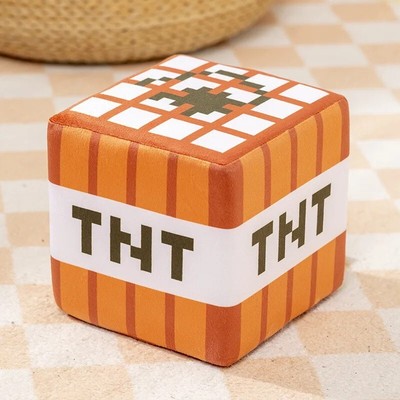 Minecraft TNT Block Plush Keychain - 4in x 4in