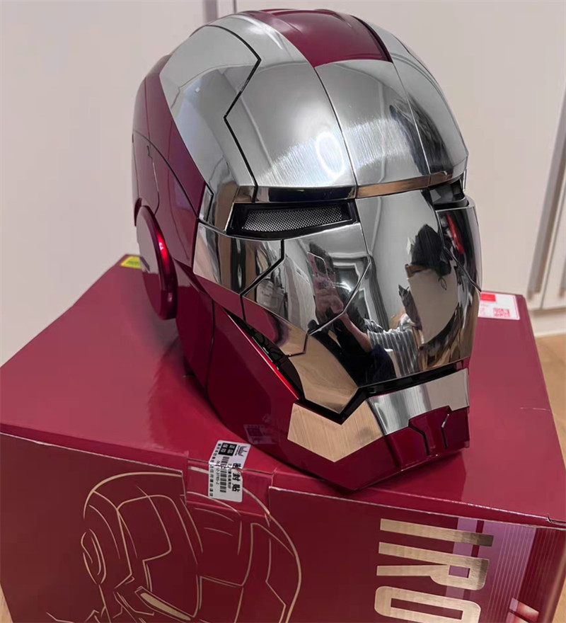 Us! Autoking Iron Man Mk5 1/1 Helmet Mask Wearable Voice-control