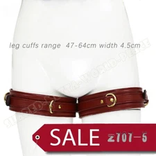 Adjustable PU Leather Thigh Cuffs Restraints Leg Cuffs Restraints