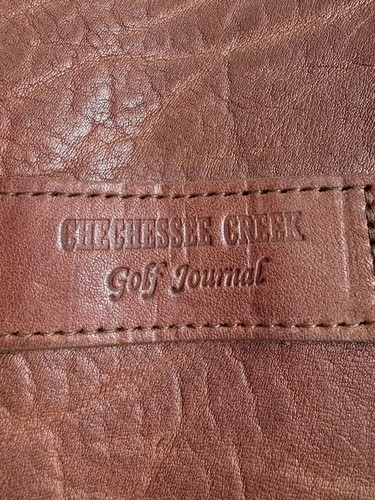 Col Littleton Leder Golf Journal Nr. 9 Chechessee Creek SC Handarbeit USA braun - Bild 4 von 14