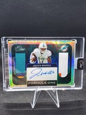 2022 Panini One - Jaylen Waddle /99 Formula One Prizm- Player Worn 4-Color Patch