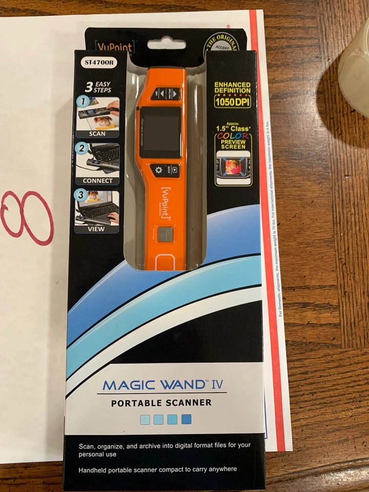 VuPoint PDS-ST470OR-VP Compact Portable Wand Scanner - Image 4 of 4