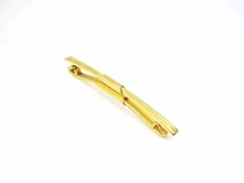 Vintage Art Deco Collar Clip Swank Collar Bar slide on Style gold tone