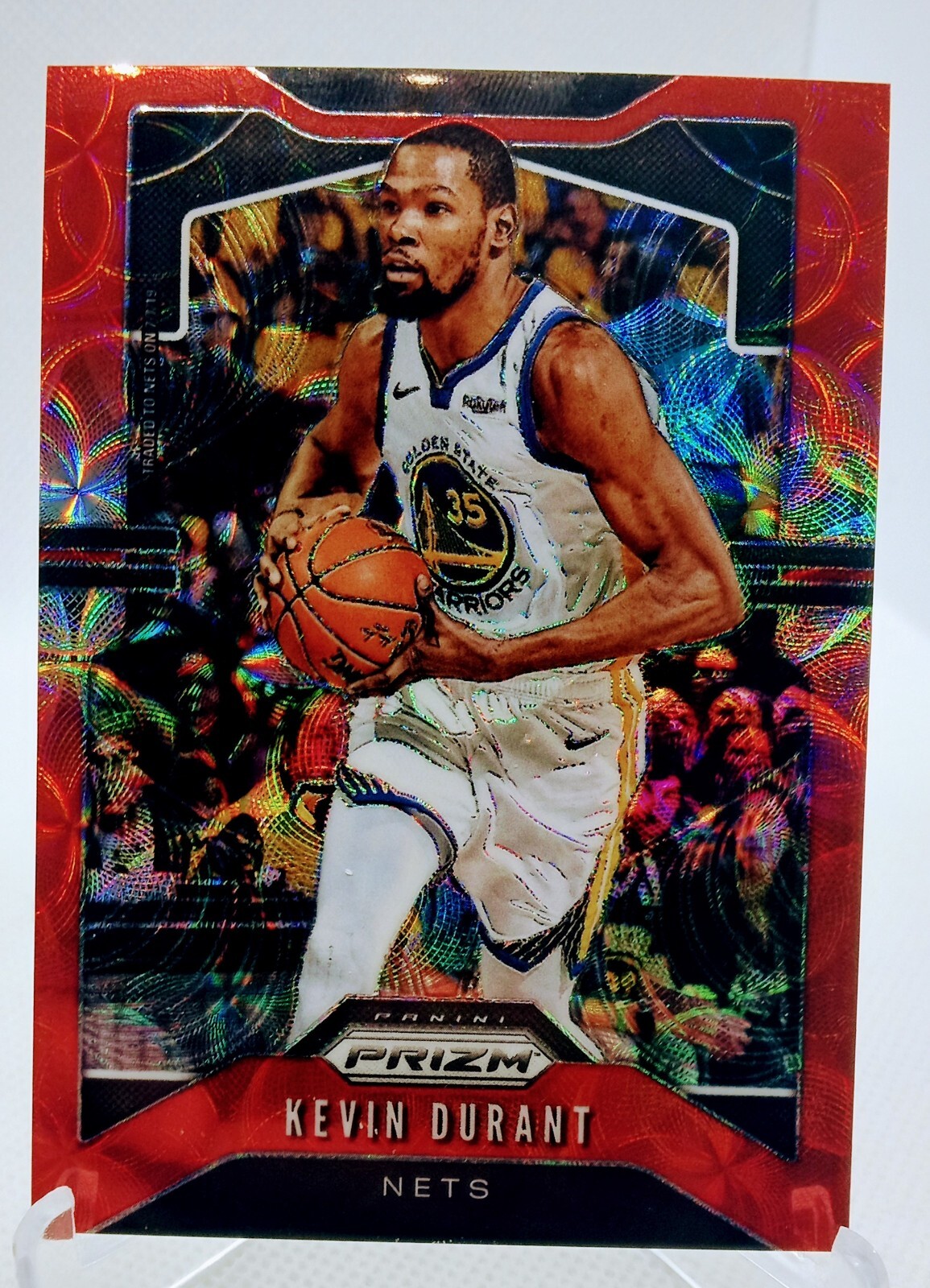 Kevin Durant 2019-2020 Panini Prizm Choice Red Prizm /88 SP