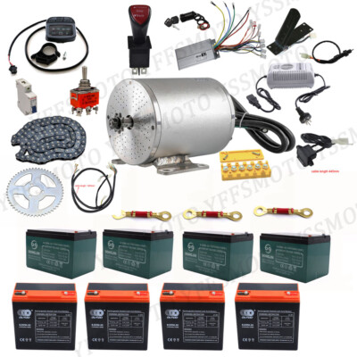 48V 1800W Brushless Motor Kits for Quad Moped Bike Trike Drift Go Kart 50cc 49cc