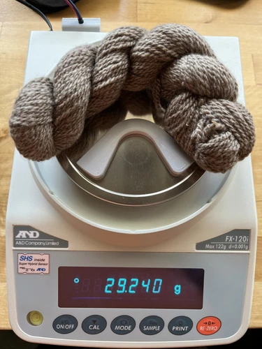 Qiviut 100% Musk Ox Handspun Yarn   Approx. 115 yards.  Approx. 1 oz skein - product listing photo