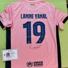 LAMINE YAMAL Signed Autograohed FC Barcelona Soccer Jersey #19 With COA