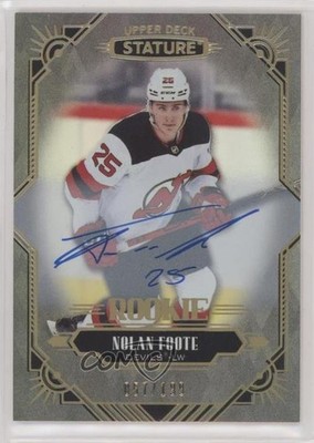 2020-21 Upper Deck Stature Rookies 57/199 Nolan Foote #123 Rookie Auto RC 0hw2