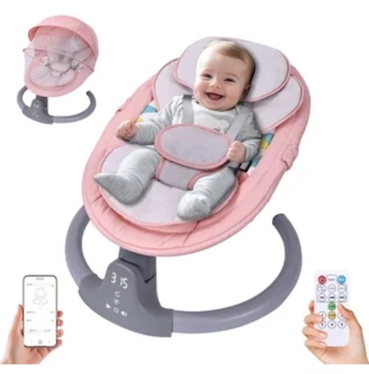 Portable Electric Baby Rocking Chair Electric With Seatbelt From 0-9 Months Pink
Opens in a new wind