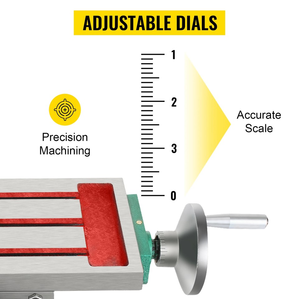 Compound Milling Machine Work Table 2 Axis Cross Slide Bench Drill Vise ...