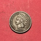 (1) Beautiful Antique 1878 Indian Head Cent/Penny CHOICE F-FINE BETTER DATE