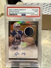 2024 Topps Midnight Drake Maye Game Worn Rookie Patch Auto /50 PSA 9