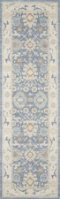 Anatolia Wool and Nylon Area Rug 2'3" X 7'6" Runner Light Blue