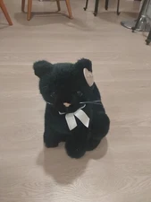 RARE 1992 THE SUMMIT COLLECTION Heartwarmers Black Cat Plush 10.5" WITH TAGS