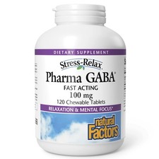 Dietary Supplement Pharma GABA Supports Calm Sleep Quality Natural Factors Aids